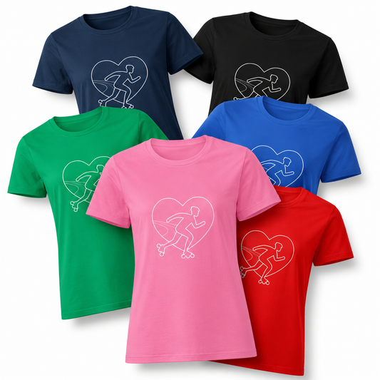 T-shirt femme - Logo poitrine - Coloré